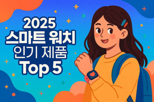 2025 스마트 워치 시장 인기 제품 Top 5-본문 이해를 돕기위한 생성형 이미지
