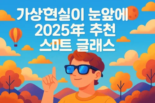 가상현실이 눈앞에 2025년 추천 스마트 글래스