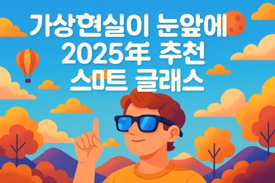 가상현실이 눈앞에 2025년 추천 스마트 글래스